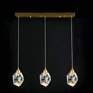 ZOWALA - Modern Bedroom Teardrop Glass Crystal Pendant Light  Image - 13