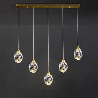ZOWALA - Modern Bedroom Teardrop Glass Crystal Pendant Light  Image - 14