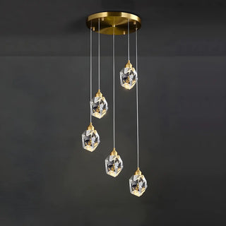 ZOWALA - Modern Bedroom Teardrop Glass Crystal Pendant Light  Image - 15