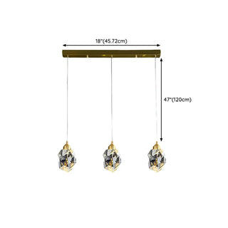 ZOWALA - Modern Bedroom Teardrop Glass Crystal Pendant Light  Image - 29