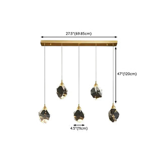 ZOWALA - Modern Bedroom Teardrop Glass Crystal Pendant Light  Image - 31