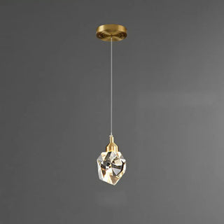 ZOWALA - Modern Bedroom Teardrop Glass Crystal Pendant Light  Image - 9