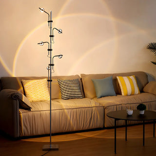 Adjustable Multi-Lights Modern Tree Wa Wa Floor Lamp Zawala Image - 2