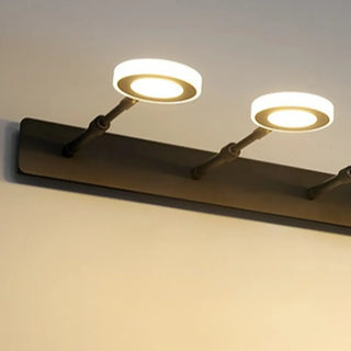 ZOWALA - Modern Black 5 Light Bathroom Vanity Fixture Image - 12