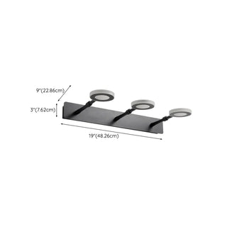 ZOWALA - Modern Black 5 Light Bathroom Vanity Fixture Image - 15