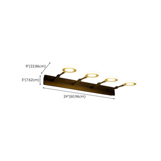 ZOWALA - Modern Black 5 Light Bathroom Vanity Fixture Image - 16
