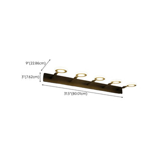 ZOWALA - Modern Black 5 Light Bathroom Vanity Fixture Image - 17