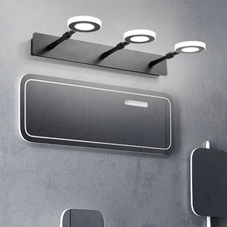 ZOWALA - Modern Black 5 Light Bathroom Vanity Fixture Image - 2