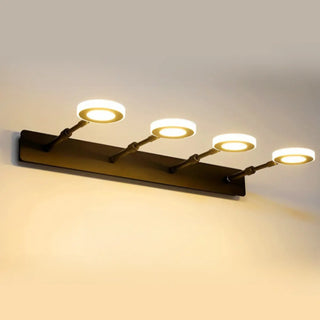 ZOWALA - Modern Black 5 Light Bathroom Vanity Fixture Image - 3