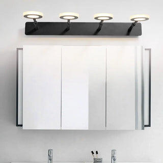 ZOWALA - Modern Black 5 Light Bathroom Vanity Fixture Image - 5
