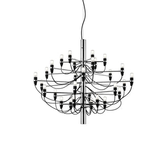 ZOWALA - Modern 5 Tiers Black Metal Starburst Chandelier Image - 10
