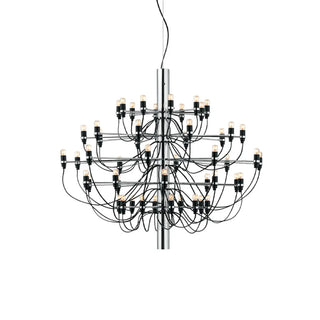 ZOWALA - Modern 5 Tiers Black Metal Starburst Chandelier Image - 11