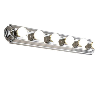 6-Light Modern Globe Chrome Wall Vanity Light Fixture Zawala Image - 13