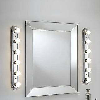 6-Light Modern Globe Chrome Wall Vanity Light Fixture Zawala Image - 3