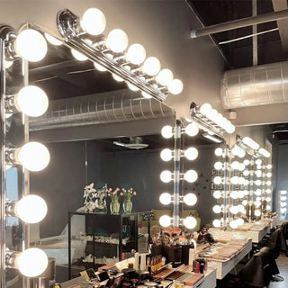 6-Light Modern Globe Chrome Wall Vanity Light Fixture Zawala Image - 6