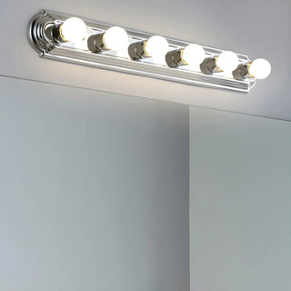 6-Light Modern Globe Chrome Wall Vanity Light Fixture Zawala Image - 7