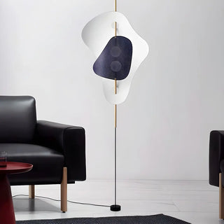 Abstract Blue Irregular Modern Metal LED Floor Lamp Zawala Image - 1