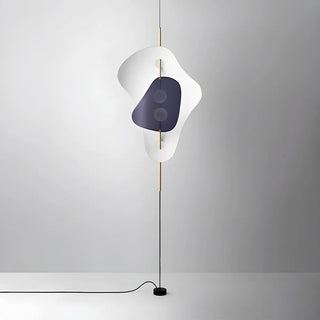 Abstract Blue Irregular Modern Metal LED Floor Lamp Zawala Image - 4