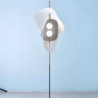 Abstract Blue Irregular Modern Metal LED Floor Lamp Zawala Image - 5