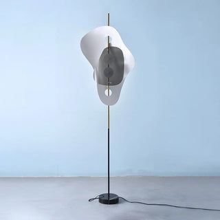 Abstract Blue Irregular Modern Metal LED Floor Lamp Zawala Image - 8