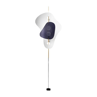 Abstract Blue Irregular Modern Metal LED Floor Lamp Zawala Image - 9