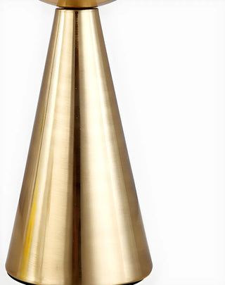 Minimalist Globe Shade Cone Base Geometric Table Lamp Zawala Image - 11