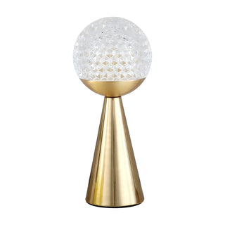 Minimalist Globe Shade Cone Base Geometric Table Lamp Zawala Image - 13