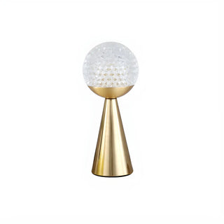 Minimalist Globe Shade Cone Base Geometric Table Lamp Zawala Image - 15