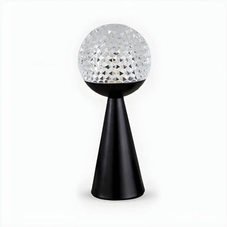 Minimalist Globe Shade Cone Base Geometric Table Lamp Zawala Image - 16