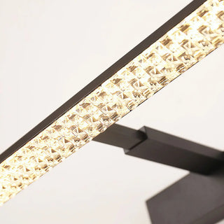 Trendy Black Rectangular Metal Vanity LED Light Zawala Image - 11