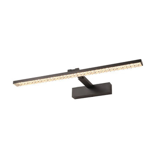 Trendy Black Rectangular Metal Vanity LED Light Zawala Image - 13