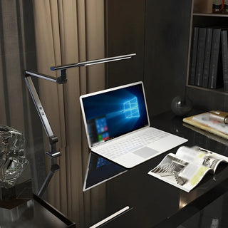 Modern Simple Black Adjustable Metal Arm Table Lamp Zawala Image - 2