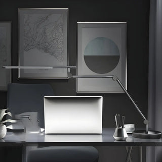 Modern Simple Black Adjustable Metal Arm Table Lamp Zawala Image - 4
