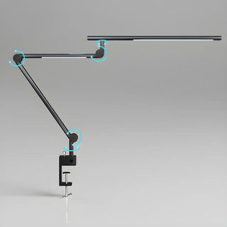 Modern Simple Black Adjustable Metal Arm Table Lamp Zawala Image - 5