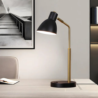 Modern Minimalist Black Plug-in Bedside Table Lamp Zawala Image - 1