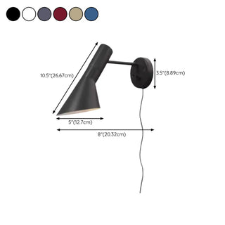 Modern Cone Design Adjustable Metal LED Wall Sconce Zawala Image - 22