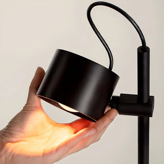 Minimalist Adjustable Black Cylinder Metal Floor Lamp Zawala Image - 10