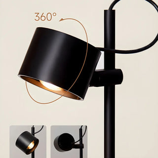 Minimalist Adjustable Black Cylinder Metal Floor Lamp Zawala Image - 12