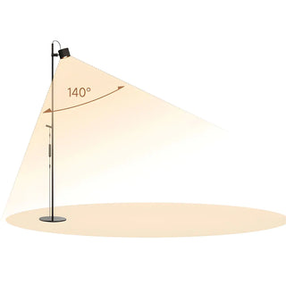 Minimalist Adjustable Black Cylinder Metal Floor Lamp Zawala Image - 13