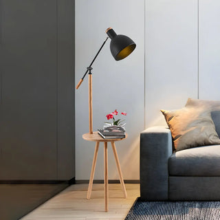 Modernist Dome Adjustable Arm LED Metal Floor Lamp Zawala Image - 2