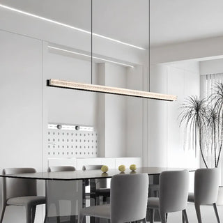 ZOWALA - Modern Adjustable Black Linear Island Pendant Light Image - 1