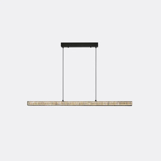 ZOWALA - Modern Adjustable Black Linear Island Pendant Light Image - 3