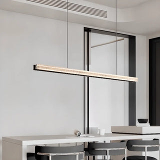 ZOWALA - Modern Adjustable Black Linear Island Pendant Light Image - 4