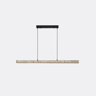 ZOWALA - Modern Adjustable Black Linear Island Pendant Light Image - 5
