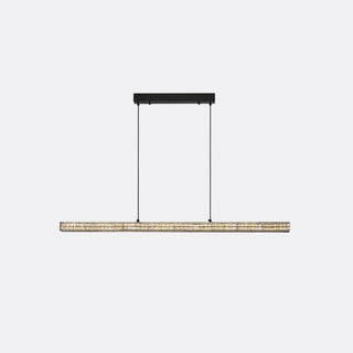 ZOWALA - Modern Adjustable Black Linear Island Pendant Light Image - 7