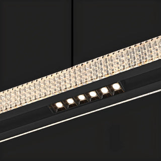 ZOWALA - Modern Adjustable Black Linear Island Pendant Light Image - 8