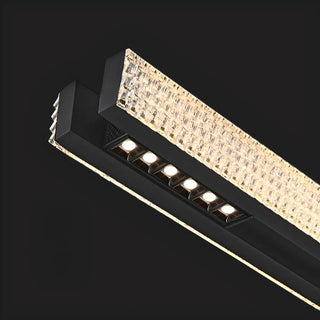 ZOWALA - Modern Adjustable Black Linear Island Pendant Light Image - 9
