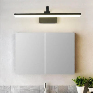Gold Rotatable Rectangular Metal Bathroom Vanity Light Zawala Image - 2