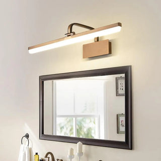 Gold Rotatable Rectangular Metal Bathroom Vanity Light Zawala Image - 3