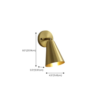 Adjustable Brass Cone Bathroom Mirror Vanity Light Zawala #size